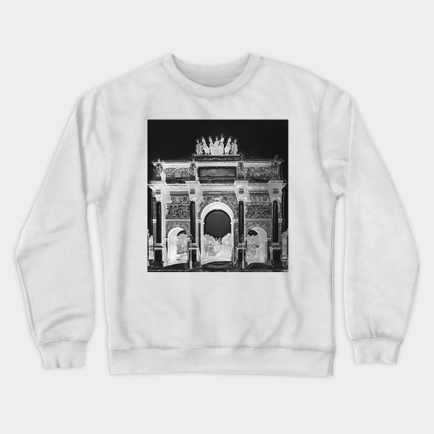 Plastic architecture in a street setting Crewneck Sweatshirt by Marccelus